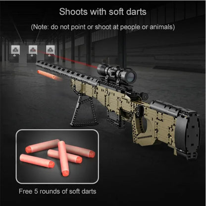 Assault Rifle Bricks Toy